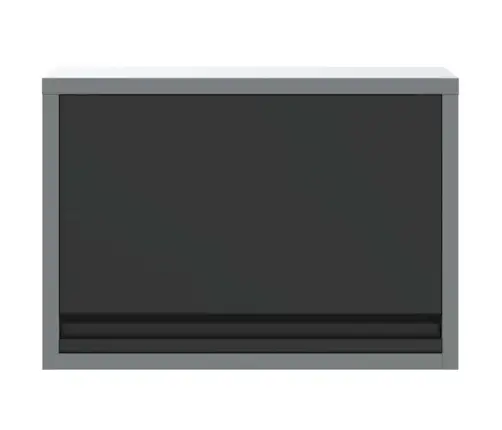 Rīku Skapis Ar Uzglabāšanu Melns Un Pelēks 50 X 25 X 35 Cm Vidaxl