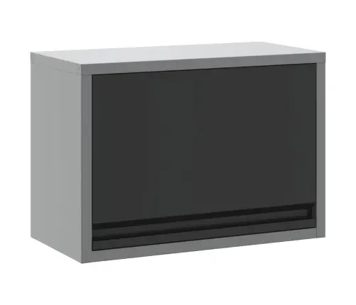 Rīku Skapis Ar Uzglabāšanu Melns Un Pelēks 50 X 25 X 35 Cm Vidaxl