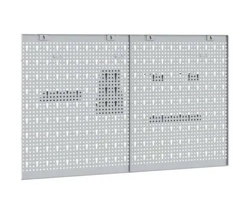 Sandėliavimo Suolas 2 Pcs Pilka 100 X 1 X 60 Cm