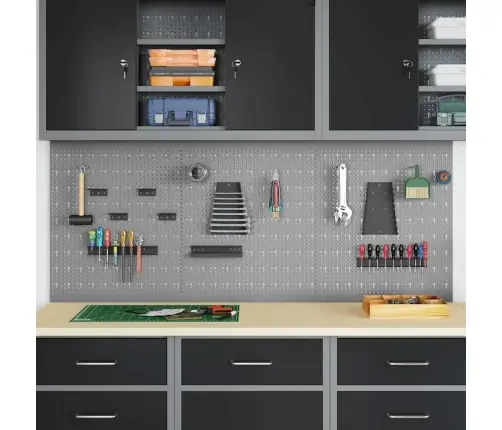 Sandėliavimo Suolas 3 Pcs Pilka 150 X 1 X 60 Cm