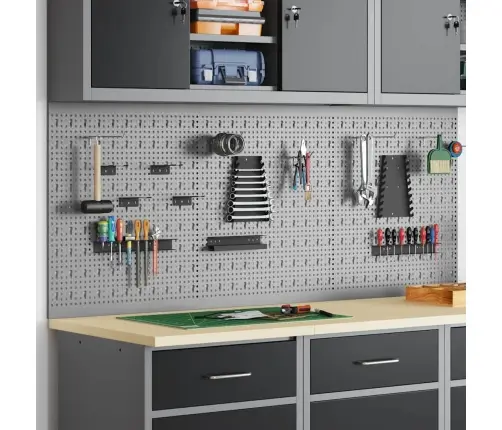 Sandėliavimo Suolas 3 Pcs Pilka 150 X 1 X 60 Cm