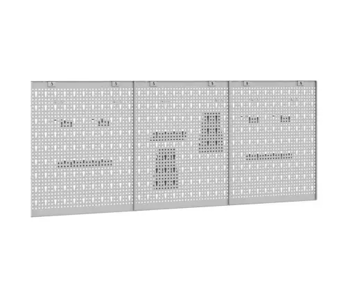 Sandėliavimo Suolas 3 Pcs Pilka 150 X 1 X 60 Cm