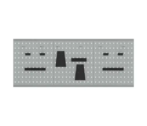 Sandėliavimo Suolas 3 Pcs Pilka 150 X 1 X 60 Cm