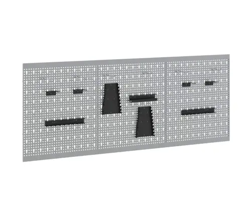 Sandėliavimo Suolas 3 Pcs Pilka 150 X 1 X 60 Cm