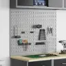 Āķu Dēļi 2 Iepakojumā Ar 8 Piederumiem, Pelēki, 50X80 Cm Tērauds Vidaxl