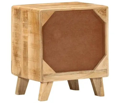 Naktsskapītis 2 Gab 40X32X46 Cm Masīvkoka Raupja Mango Vidaxl