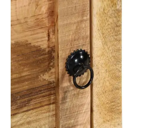 Naktsskapītis 2 Gab 40X32X46 Cm Masīvkoka Raupja Mango Vidaxl