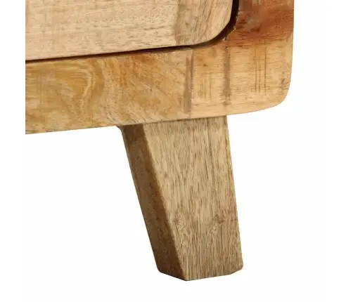 Naktsskapītis 2 Gab 40X32X46 Cm Masīvkoka Raupja Mango Vidaxl