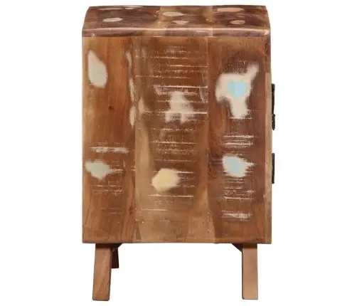 Spintelė Prie Lovos 40X32X46 Cm Regeneruota Medžio Masyvo Spintelė Prie Lovos 40X32X46 Cm Regeneruota Medžio Masyvo