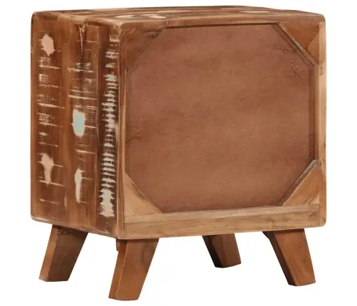 Spintelė Prie Lovos 40X32X46 Cm Regeneruota Medžio Masyvo Spintelė Prie Lovos 40X32X46 Cm Regeneruota Medžio Masyvo