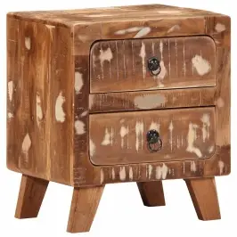 Spintelė Prie Lovos 40X32X46 Cm Regeneruota Medžio Masyvo