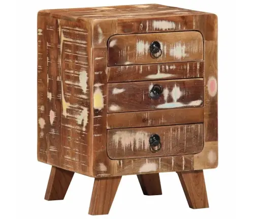 Lovos Spintelė 2 Vnt 37X32X50 Cm Perdirbta Medžio Masyvo