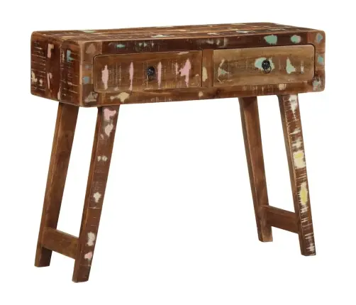 Konsoles Galds 90X32X75 Cm Reģenerēts Masīvkoks Vidaxl