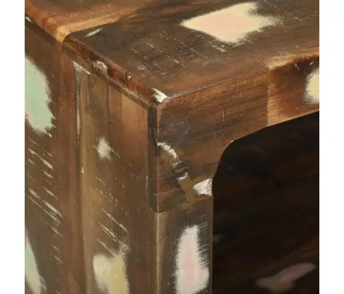 Kohvilaud Mitmevärviline 90 X 50 X 35 Cm Taastatud Puit