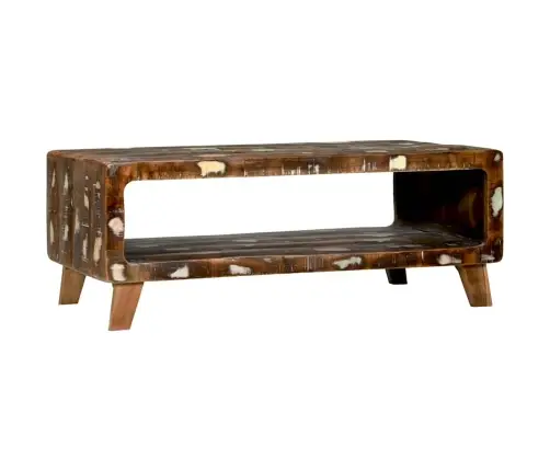 Kohvilaud Mitmevärviline 90 X 50 X 35 Cm Taastatud Puit
