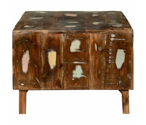 Kohvilaud Mitmevärviline 90 X 50 X 35 Cm Taastatud Puit