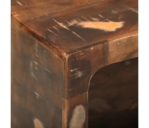 Tv Skapis Ar Plauktu Daudzkrāsains Pārstrādāts Masīvkoks Vidaxl