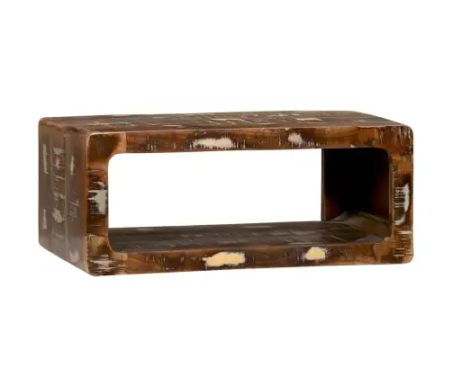 Tv Skapis Ar Plauktu Daudzkrāsains Pārstrādāts Masīvkoks Vidaxl