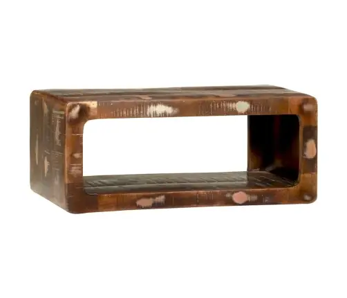 Tv Skapis Ar Plauktu Daudzkrāsains Pārstrādāts Masīvkoks Vidaxl