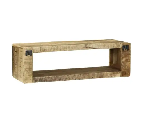 Telerikapp Riiuliga Pruun 80 X 30 X 25 Cm Mangopuit