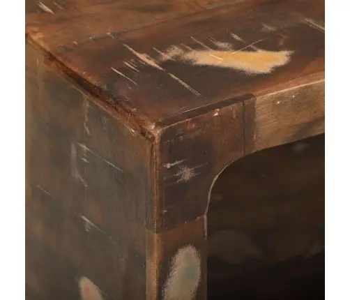 Tv Skapis Ar Plauktu Daudzkrāsains Pārstrādāts Masīvkoks Vidaxl