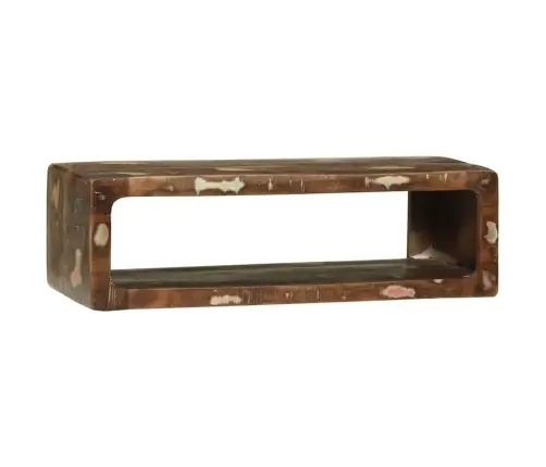 Tv Skapis Ar Plauktu Daudzkrāsains Pārstrādāts Masīvkoks Vidaxl