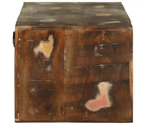 Tv Skapis Ar Plauktu Daudzkrāsains Pārstrādāts Masīvkoks Vidaxl