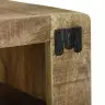 Tv Skapis Ar Plauktu Brūna 60 X 32 X 36 Cm Mango Masīvkoks Vidaxl