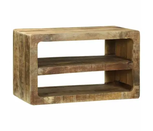 Tv Skapis Ar Plauktu Brūna 60 X 32 X 36 Cm Mango Masīvkoks Vidaxl