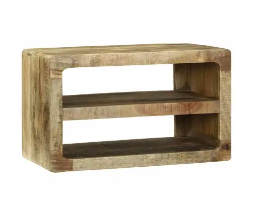 Tv Skapis Ar Plauktu Brūna 60 X 32 X 36 Cm Mango Masīvkoks Vidaxl