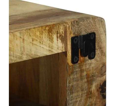 Tv Skapis Ar Plauktu Brūna 100 X 32 X 36 Cm Mango Masīvkoks Vidaxl