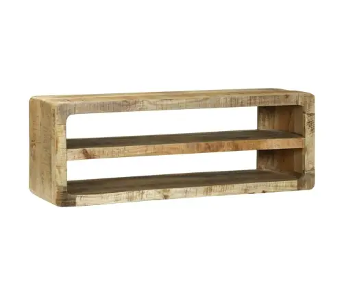 Tv Skapis Ar Plauktu Brūna 100 X 32 X 36 Cm Mango Masīvkoks Vidaxl