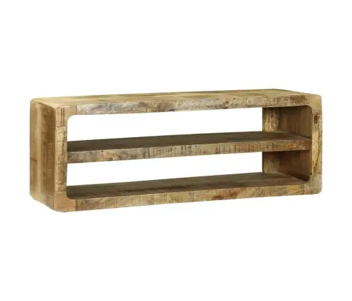 Tv Skapis Ar Plauktu Brūna 100 X 32 X 36 Cm Mango Masīvkoks Vidaxl