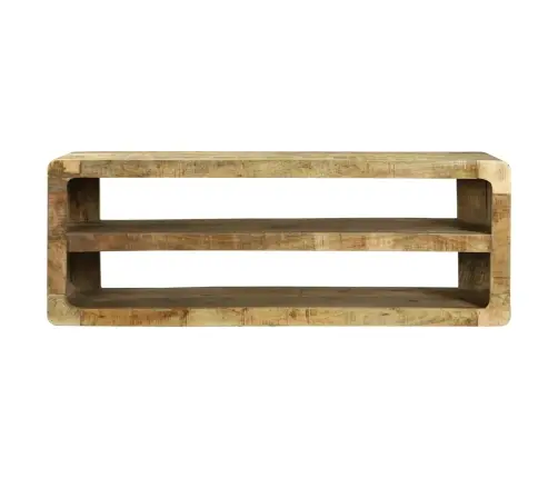 Tv Skapis Ar Plauktu Brūna 100 X 32 X 36 Cm Mango Masīvkoks Vidaxl