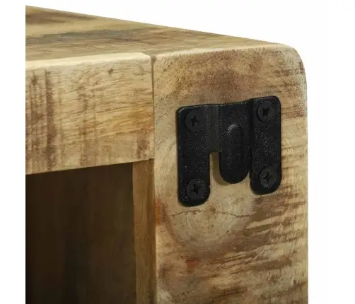 Tv Vienetas 2 Pcs Ruda Nešlifuotos Mango Medienos Masyvas Tv Vienetas 2 Pcs Ruda Nešlifuotos Mango Medienos Masyvas