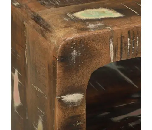 Tv Vienība Ar Plauktu 2 Pcs Daudzkrāsains Pārstrādāts Masīvkoks Vidaxl