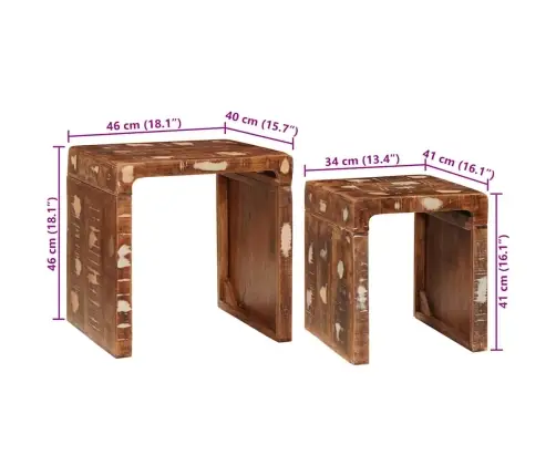 Lõpplauad Pruun Tugev Taastatud Puit