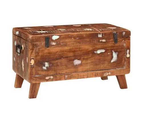 Salvestuskarp Ladustamisega 70 X 35 X 40 Cm Taastatud Puit