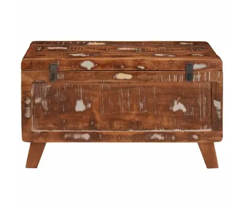 Salvestuskarp Ladustamisega 70 X 35 X 40 Cm Taastatud Puit