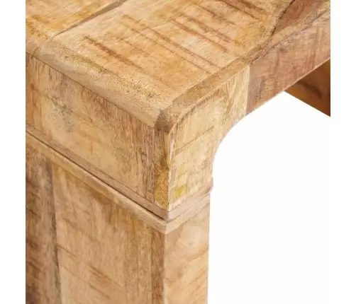 Papildu Galdiņš Brūna 60 X 35 X 45 Cm Mango Masīvkoks Vidaxl