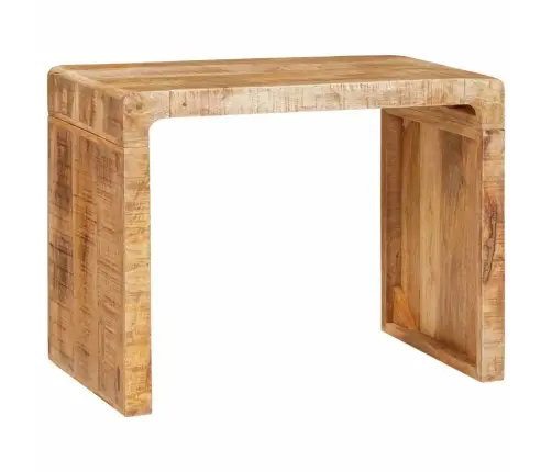 Papildu Galdiņš Brūna 60 X 35 X 45 Cm Mango Masīvkoks Vidaxl