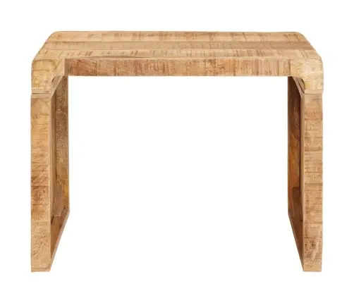 Papildu Galdiņš Brūna 60 X 35 X 45 Cm Mango Masīvkoks Vidaxl