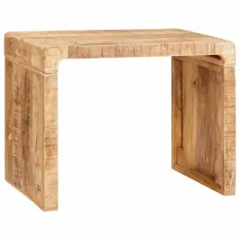Papildu Galdiņš Brūna 60 X 35 X 45 Cm Mango Masīvkoks Vidaxl