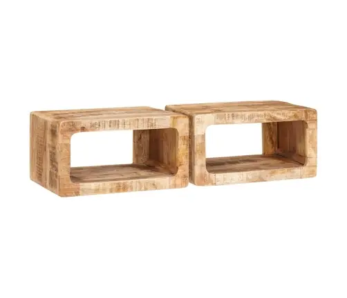 Nakts Skapīši 45 X 30 X 24 Cm Mango Masīvkoks Vidaxl