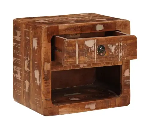 Sienā Piestiprināms Naktsgaldiņš Daudzkrāsains 40 X 30 X 36 Cm Vidaxl