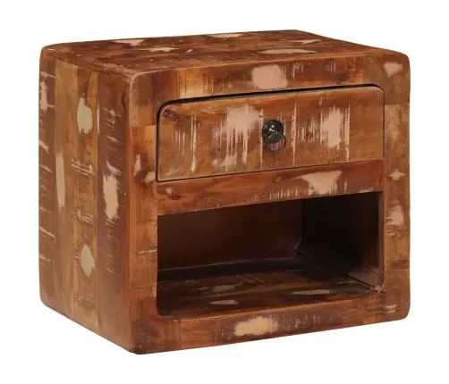 Sienā Piestiprināms Naktsgaldiņš Daudzkrāsains 40 X 30 X 36 Cm Vidaxl