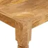 Kafijas Galdiņš Brūna 100 X 55 X 77 Cm Mango Masīvkoks Vidaxl