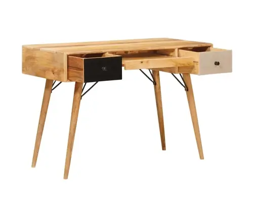 Rakstāmgalds Brūna 110 X 55 X 76 Cm Cieta Mango Koksne Vidaxl