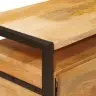Uzglabāšanas Skapji Brūna 110 X 30 X 40 Cm Cieta Mango Koksne Vidaxl