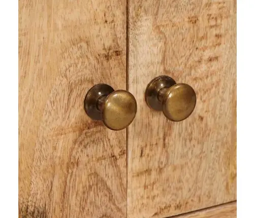 Ladustamiskapid Uksega Pruun 110 X 30 X 45 Cm Tugev Mango Puu